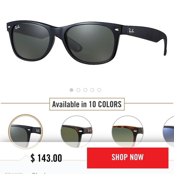 Ray Ban New Wayfarer Sunglasses w/ Black Case - Picture 6 of 6